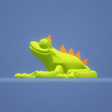 3d model - cute flexi savage frog ready prin 3d print model - Mito3D