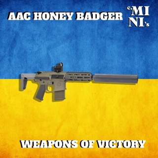 3d model aac honey badger ukraine military army wargame diorama games war gun 1 6 3d print model - Mito3D