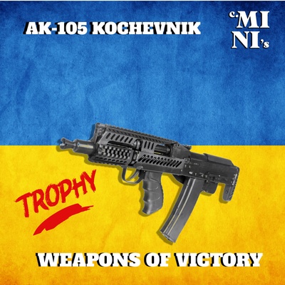 3d model ak105 kochevnik bullpup game ukraine military army wargame mini figures small soldiers custom action figure stl pack cosplay print file pattern scale toy gun prop printer files 3d print model - Mito3D