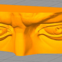 3d modelo olho david arquitetura Michelangelo pintor escultor impressão David olhos padrão separadamente designer 3d print model - Mito3D