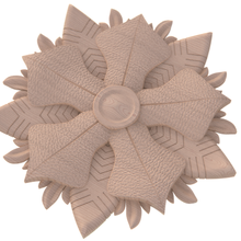 3d Modell Blume dekorativ geschnitzt Formen Dekoration Linderung Barock Kartusche Dekor Giebel Ornament klassisch Kitbash architektonisch Rosette schnitzencnc Schneeflocke Kunst 3d print model - Mito3D