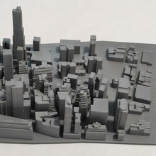 3d model manhattan tile 04 architecture new york empire state cityscape scyscrapers buildings landscape art city 3d print model - Mito3D