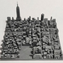 3d model manhattan tile 25 architecture new york empire state cityscape scyscrapers buildings landscape art city 3d print model - Mito3D