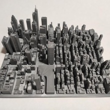 3d model manhattan tile 28 architecture new york empire state cityscape scyscrapers buildings landscape art city 3d print model - Mito3D