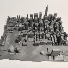 3d model manhattan tile 30 architecture new york empire state cityscape scyscrapers buildings landscape art city 3d print model - Mito3D