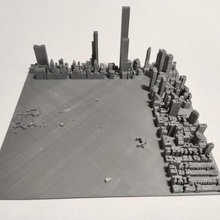 3d model manhattan tile 36 architecture new york empire state cityscape scyscrapers buildings landscape art city 3d print model - Mito3D