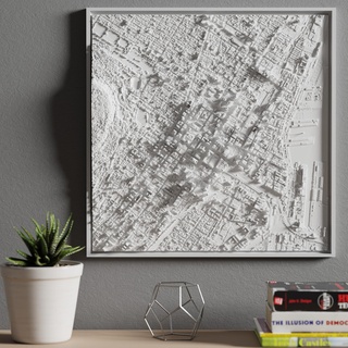 3d model montreal Kanada Kent minyatür Sanat şehir manzarası harita dekor ev 3d print model - Mito3D