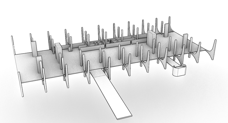 3d model of a modern saray ölçek modelleme ders çalışma 3d print model - Mito3D