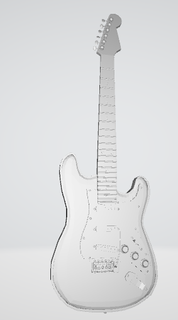 3d model rock guitar toys 3d print model - Mito3D