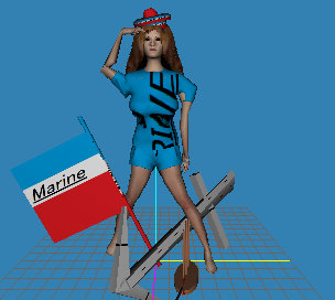 3d modèle marin personnage 3d print model - Mito3D