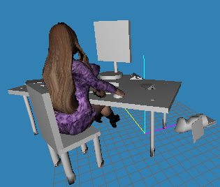 3d model secretary character 3d print model - Mito3D