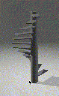 3d model sarmal merdiven 3d print model - Mito3D