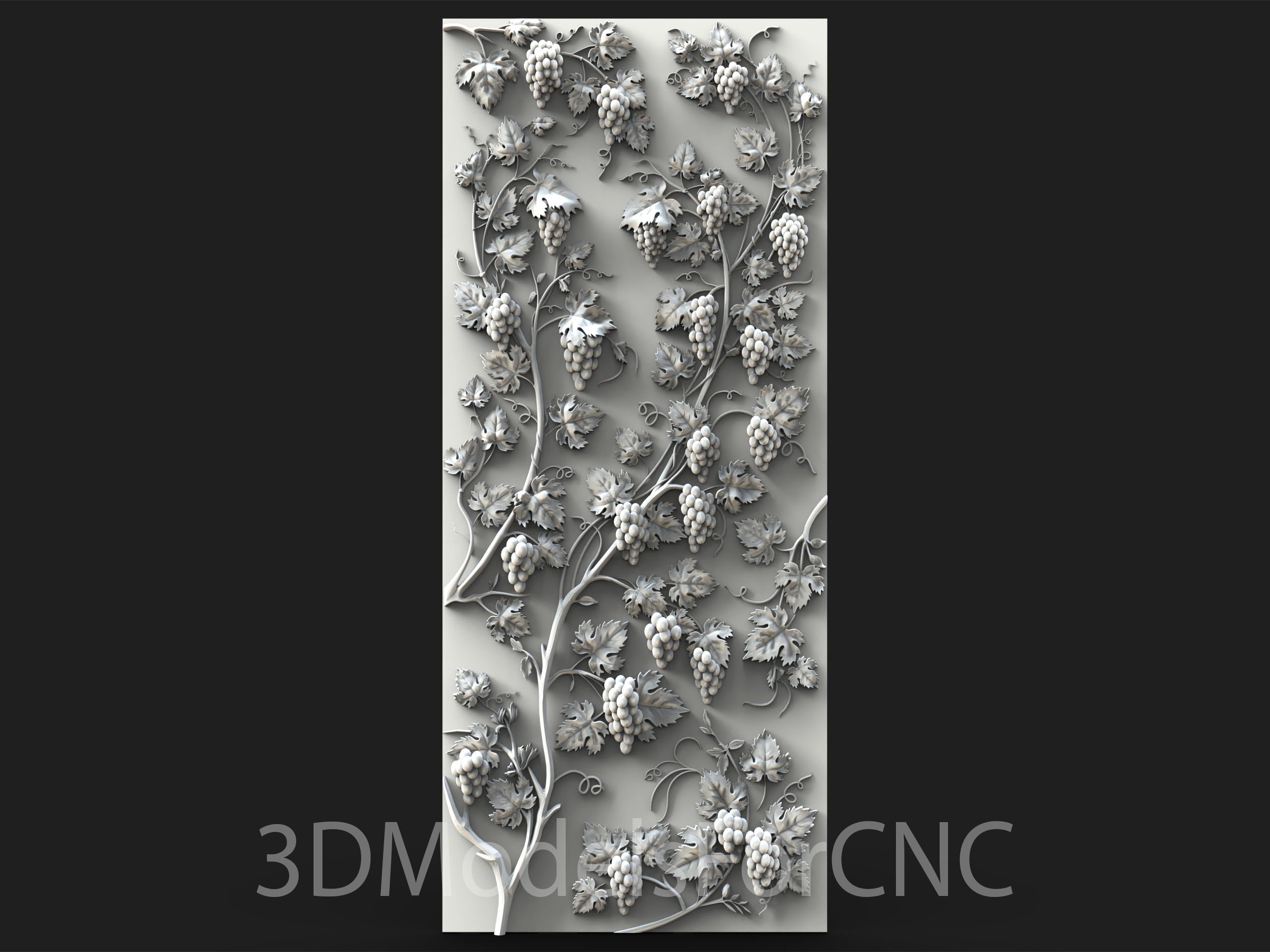 3d model stl file cnc router laser & printer grapes 5 Art tree branches 3D print model - Mito3D