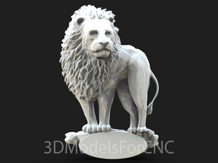 3d modelo stl Arquivo cnc roteador laser impressora leão 3 animal 3d print model - Mito3D