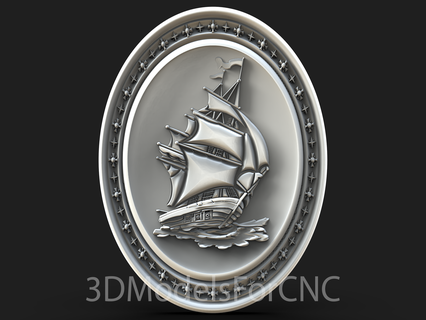 3d model stl file cnc router laser & printer sailing ship 9 ocean 3d print model - Mito3D