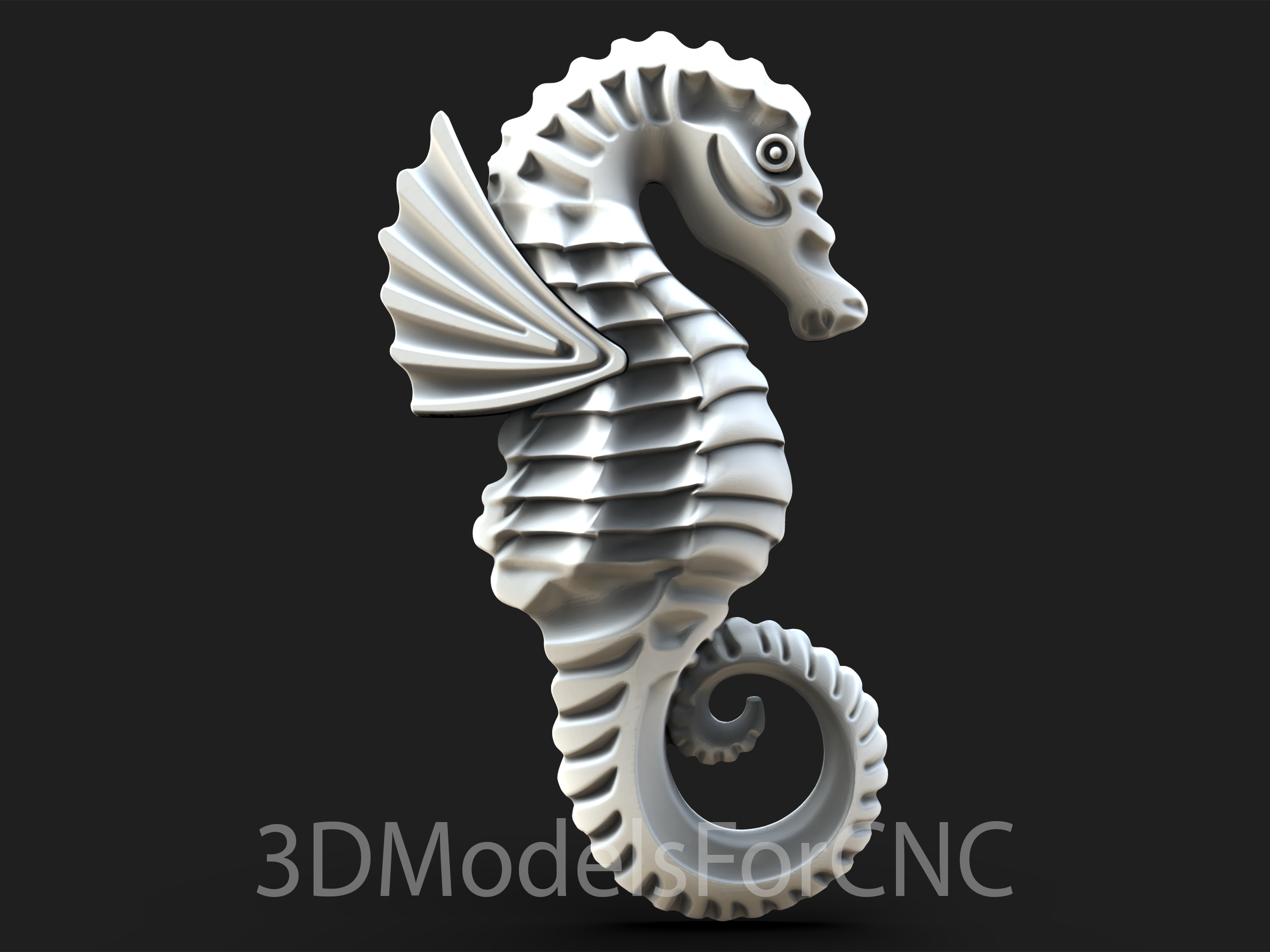 3d model stl dosya cnc yönlendirici lazer yazıcı Denizatı hayvanlar 3D print model - Mito3D