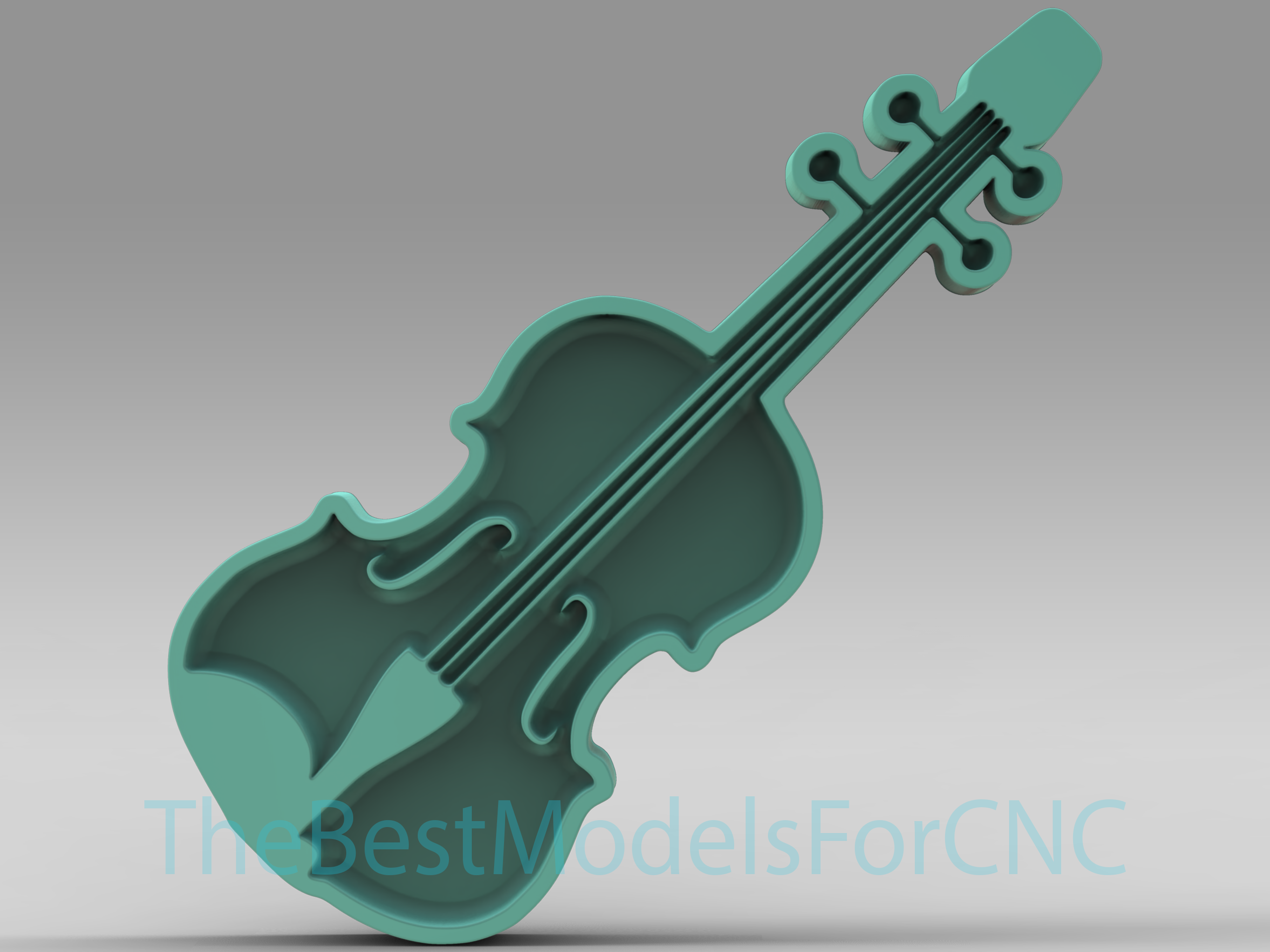 3d modelo stl expediente cnc enrutador láser impresora violín decoración Arte musical instrumento 3D print model - Mito3D