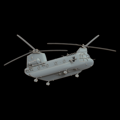3d modelo stl expediente cnc enrutador láser impresora 2415 chinook helicóptero arte bas relief alivio impresión 3d print model - Mito3D