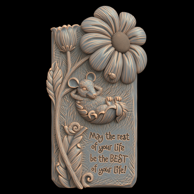 3d model stl file cnc router laser & printer 3243 wishes art 3243 bas-relief relief printing 3d print model - Mito3D