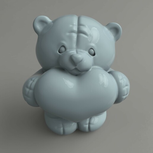 3d modèle stl nounours ours jouet figurine statue personnage sculpture doux enfant art sculptures 3D print model - Mito3D