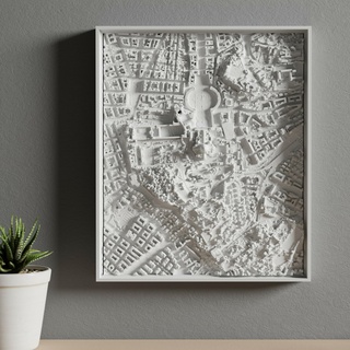 3d model vatican city home art miniature cityscape map 3d print model - Mito3D