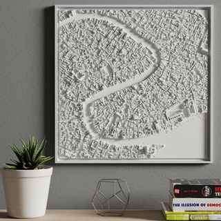 3d modèle venise Italie ville miniature art paysage urbain carte décor Accueil maison 3d print model - Mito3D