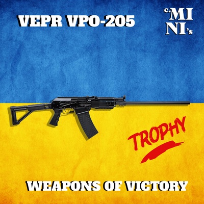 3d model vepr vpo-205 game ukraine military army wargame mini figures small soldiers custom action figure stl pack cosplay print file pattern scale toy gun prop printer files 3d print model - Mito3D
