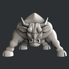 3d models bull art animal artcam aspire vcarve magic fusion 3d print model - Mito3D