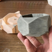 3d mold geometric pot - model print 3d print model - Mito3D