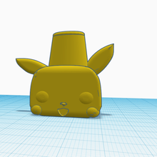 3d ağızlık cachimba punko pikachu sanat bong shisha nargile meme 3d print model - Mito3D