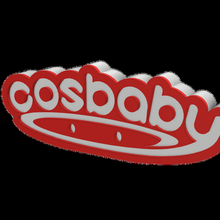 3d multicolor logo sign - cosbaby logo 3d print model - Mito3D