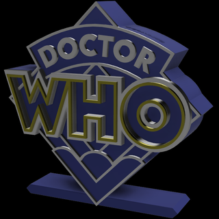 3d multicolor logo sign - doctor who 2023 variations Art tardis bbs 60s scifi british bbc tv television show david tennant sci-fi science fiction adventure drama galifrey time lord 3d print model - Mito3D