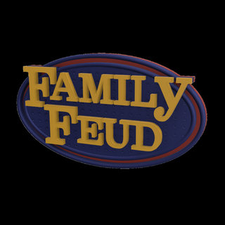 3d multicolor logo sign - family feud tv television contest survey funny entertainment steve harvey 3d print model - Mito3D