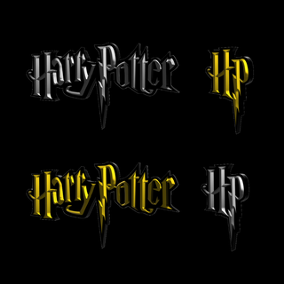 3d multicolor logo sign - harry potter two variations hogwarts malfoy voldermort movie wizard wizarding world ron weasley hermoine granger avada kadavra 3d print model - Mito3D