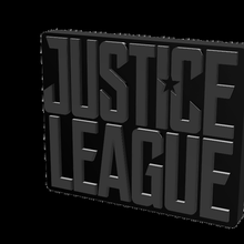 3d multicolor logo sign - justice league 3d print model - Mito3D