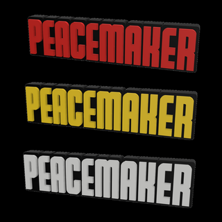 3d multicolor logo sign - peacemaker dc dceu tv show suicide squad john cena 3d print model - Mito3D