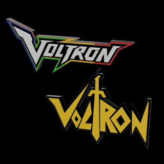 3d renkli logo işaret retro modern Voltron 2 varyasyonlar Sanat efsanevi savunma oyuncusu Evren animasyonlu karikatür vld Keith kogan yamaçlar Shiro pide 3d print model - Mito3D