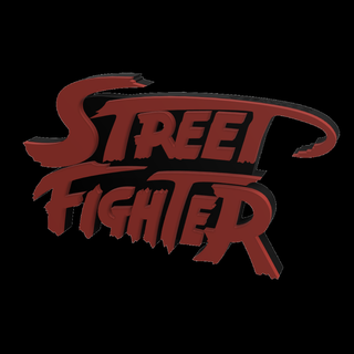 3d multicolor logo sign - street fighter video game retro capcom nes 3d print model - Mito3D