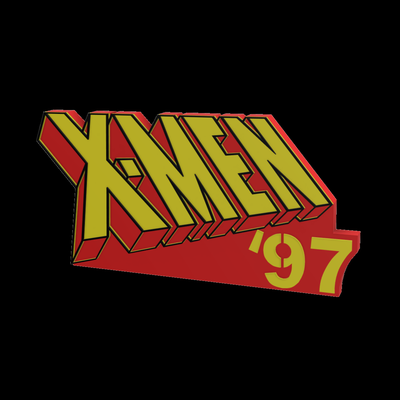3d renkli logo işaret x men '97 erkekler xavier mutant mcu nöbetçi hayret komik animasyonlu animasyon çizgi roman manyeto canavar jübile haydut gambit fırtına woverine kot gri 3d print model - Mito3D