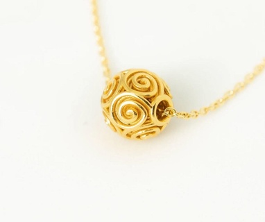 3d multilayer spiral bead geometric fine jewelry spirals 3d print model - Mito3D