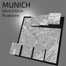 3d Monaco digitale File stl file carta geografica città arte stampato punto riferimento modello orizzonte architettura 3d print model - Mito3D
