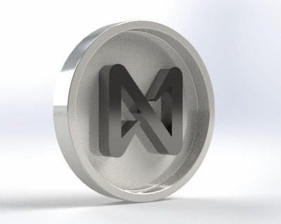3d Arte moneda eth btc polígono imprimible cyrpto monedas bitcoin dux cro 3d print model - Mito3D