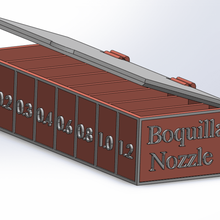 3d nozzle box nozzlebox boxes cajaboquilla cajanozzle 3d print model - Mito3D