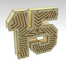 3d number-15 box type designs laser cut & cnc machining 3d print model - Mito3D