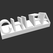 3d office first name various deco 3d print model - Mito3D