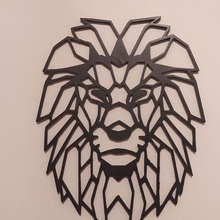 3d origami wall hanging - lion lion origami decoration home bricoloup