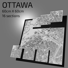 3d Ottawa digital archivos stl expediente mapa ciudad Arte impreso punto referencia modelo horizonte arquitectura 3d print model - Mito3D