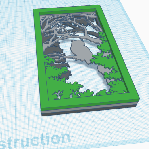 3d Eule Dekoration Kunst 3d-Dekor relief-Dekoration Wand-Dekoration 3D print model - Mito3D