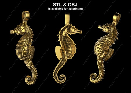 3d pendant sea horse designs stl pendants jewellery 3dpendantdesign 3dmodels 3dprint jeweldesign artwork 3ddesign 3dmodeling pendantstl jewelmaker jewellerydesigns jewelstl stl3ddesign 3d print model - Mito3D