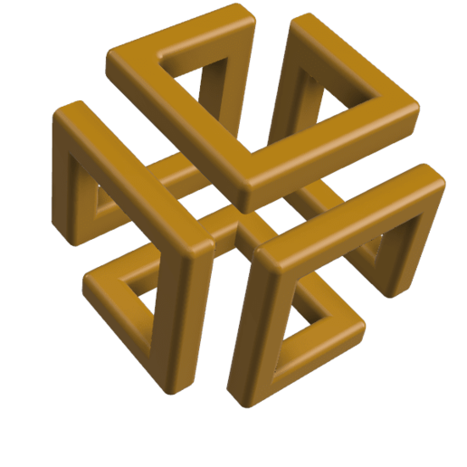 3d image labyrinthe Labyrinthe cube art esquisser table mase décoration 3D print model - Mito3D